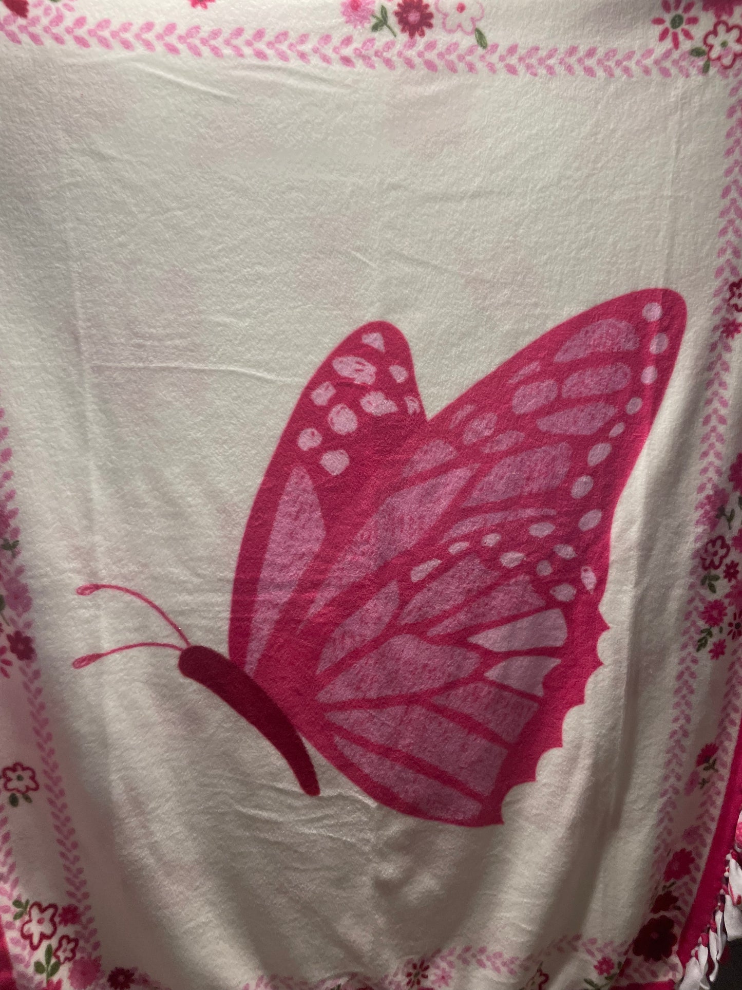 Pink Butterflies Blanket