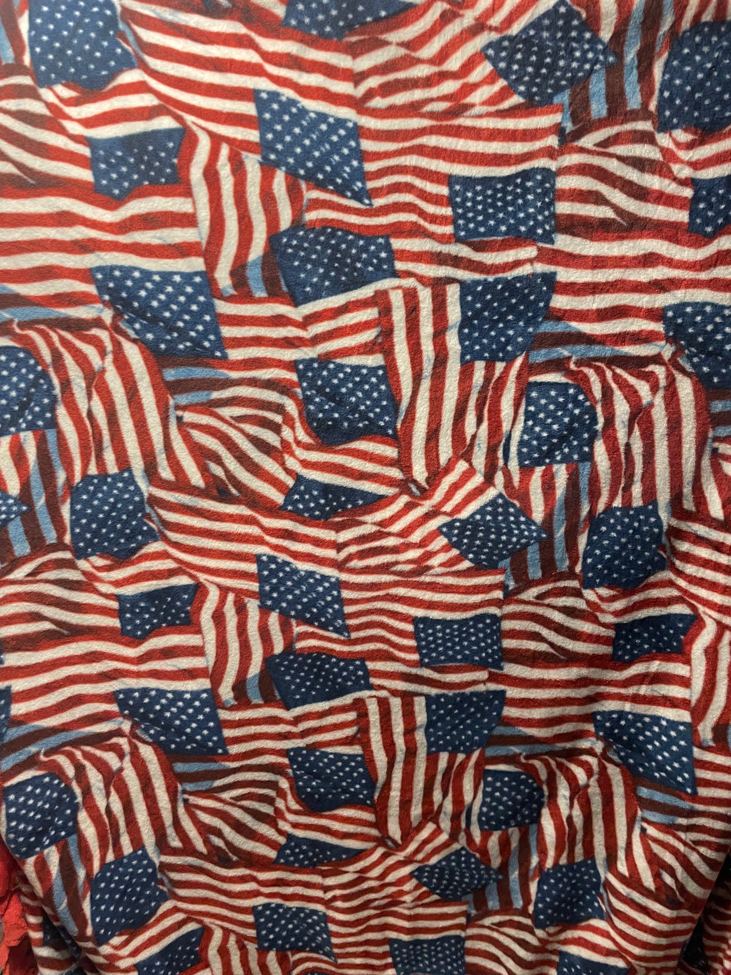 Bald Eagle American Flag Blanket