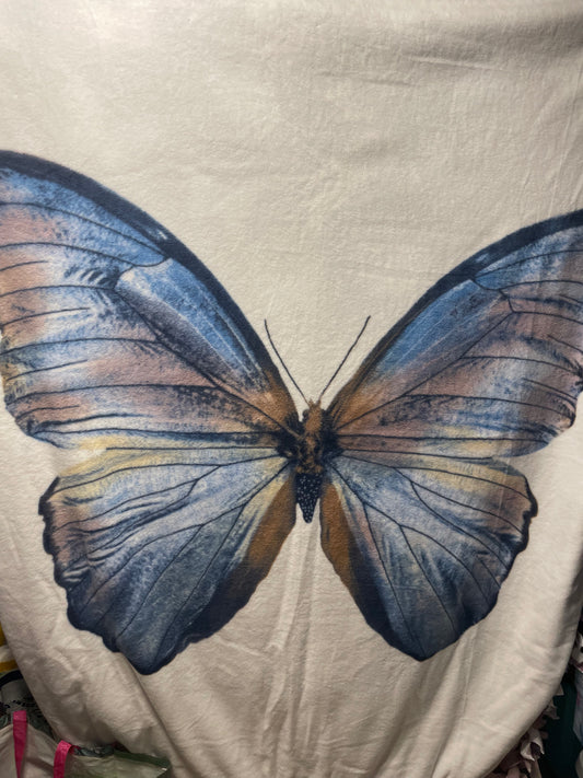 Blue Butterfly Blanket